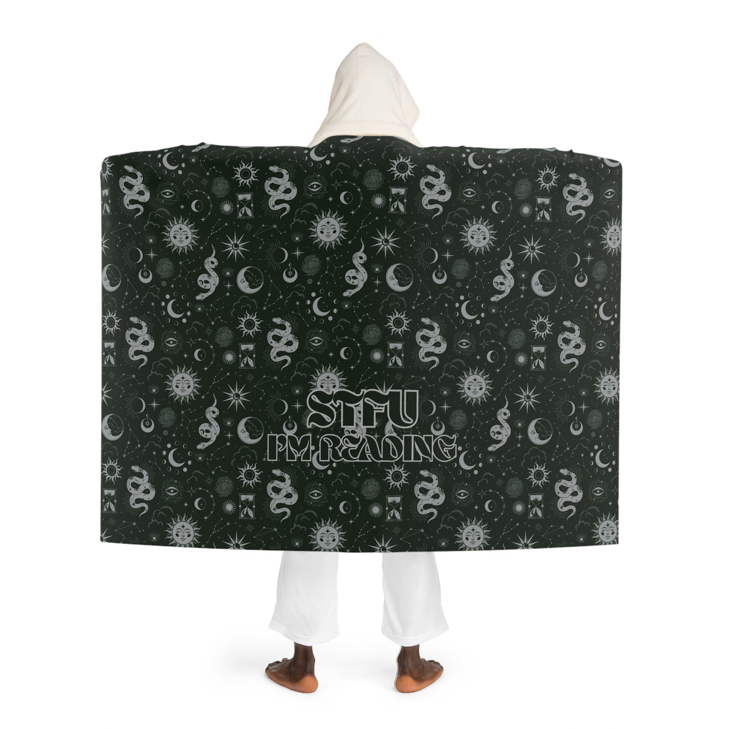 STFU I’m Reading Hooded Blanket