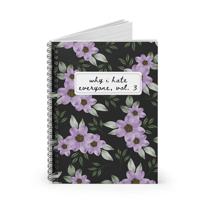 Why I Hate Everyone, Vol. 3 Notebook