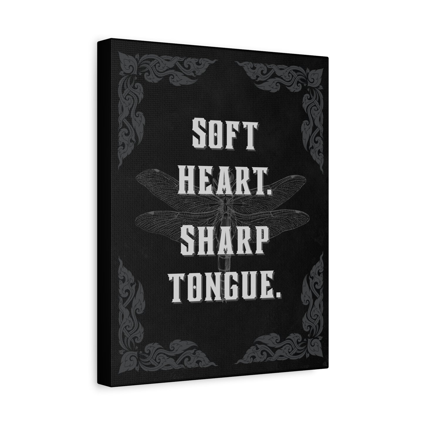 "Soft Heart, Sharp Tongue" Canvas Print