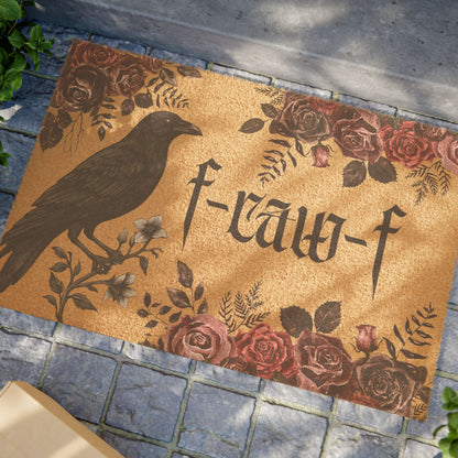 Raven & Rose F*ck Off Gothic Floral Doormat