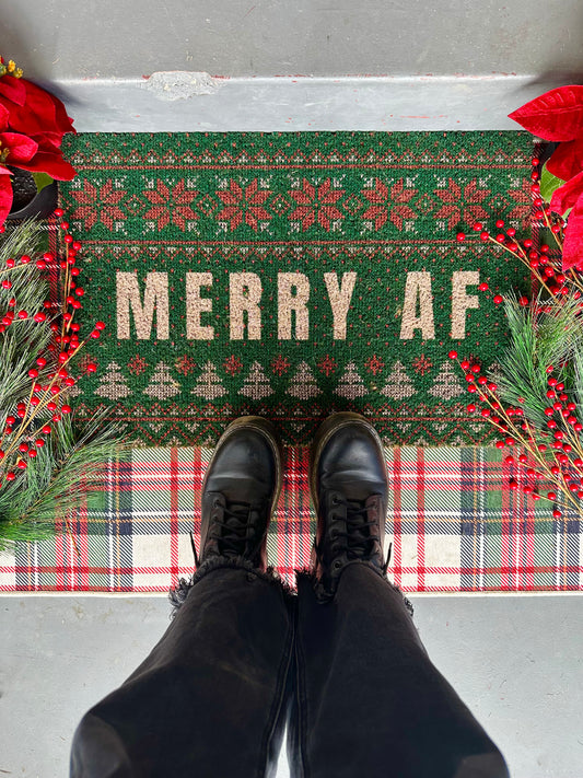 Merry AF Doormat