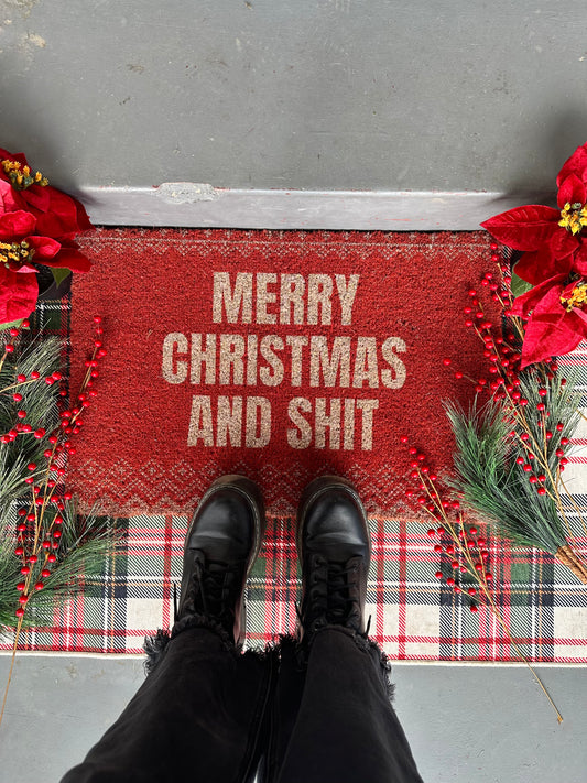 Merry Christmas and Shit Doormat