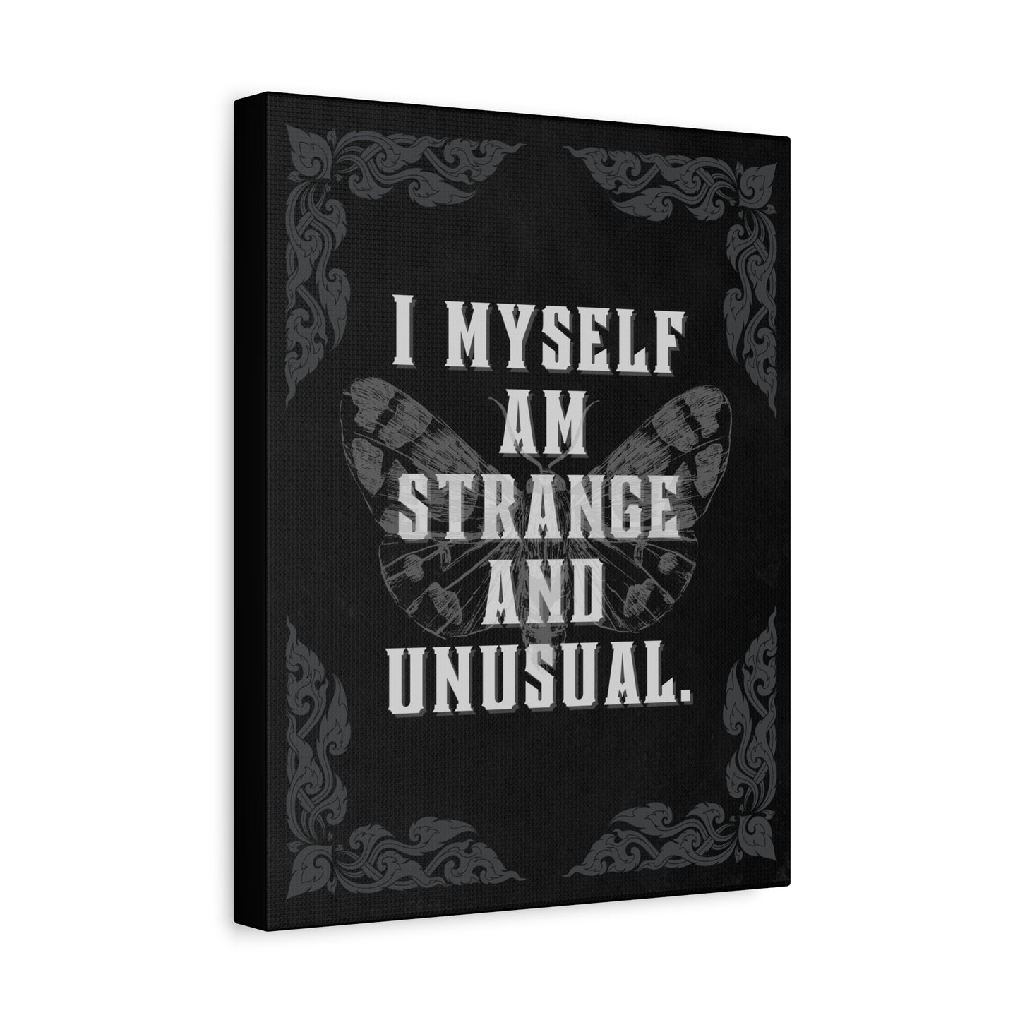 "I Myself Am Strange and Unusual" Canvas Print